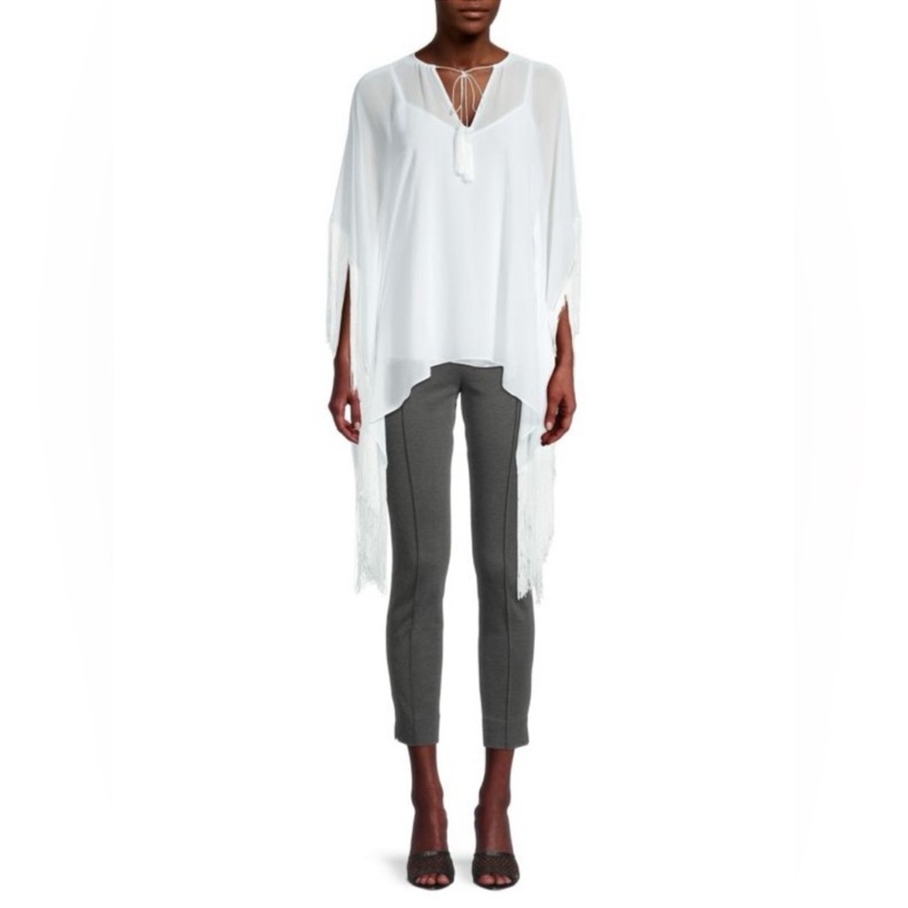 UNGARO Leila Draped Fringe
Blouse, NWT
$269 $600